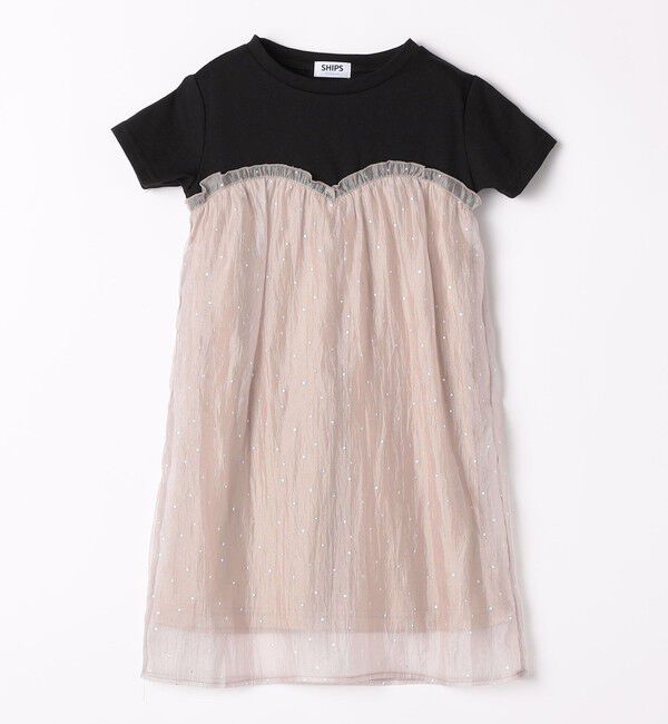 SHIPS Colors 「SHIPS Colors:100～140cm /〈洗濯機可能〉グリッター ドット ワンピース」|ワンピース|