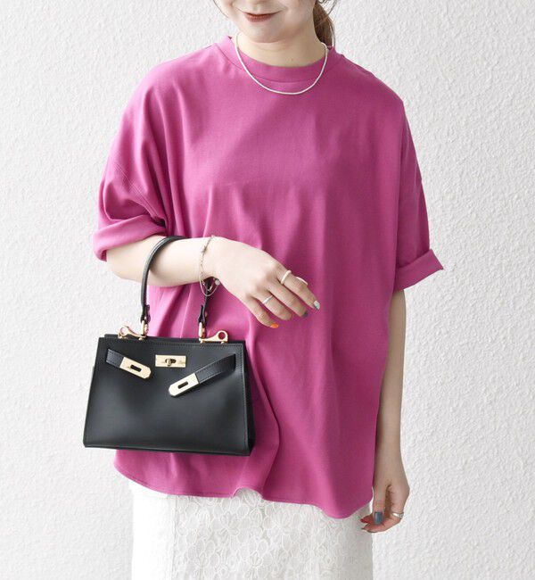 SHIPS any「SHIPS any:〈接触冷感/汗染み防止加工/洗濯機可能〉ラウンドヘム クルー ビッグ TEE」|Tシャツ・カットソー|