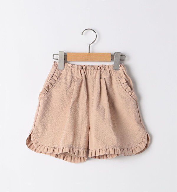 SHIPS KIDS「SHIPS KIDS:80～90cm /〈吸水速乾〉フリル ショート パンツ」|その他|ピンクベージュ