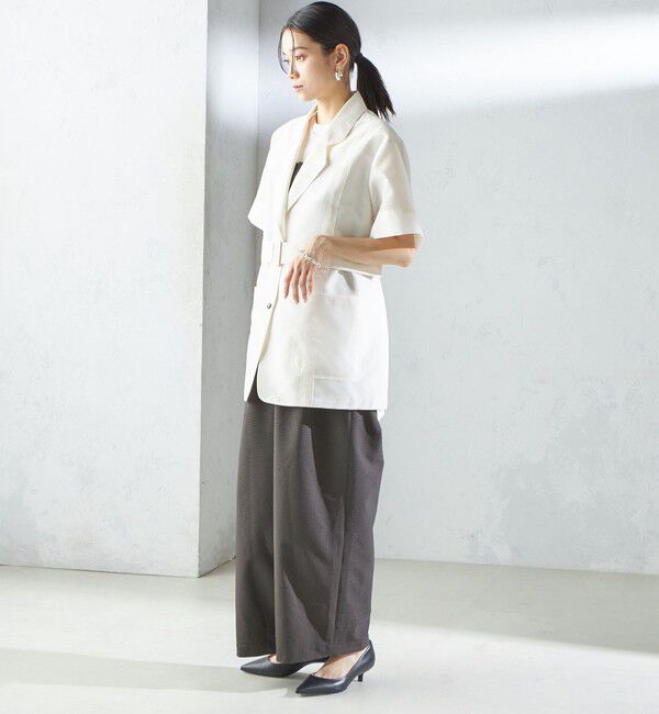 SHIPS for women「【SHIPS別注】APUPIL:〈洗濯機可能〉ギンガム チェック ベアトップ オールインワン」|オールインワン|