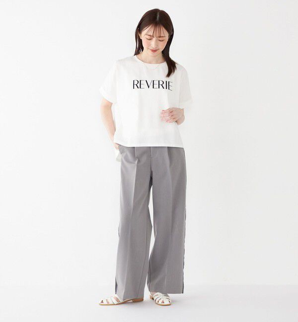 SHIPS Colors 「SHIPS Colors:〈接触冷感・手洗い可能〉フロッキー ロゴ ドルマン Tシャツ◇」|Tシャツ・カットソー|