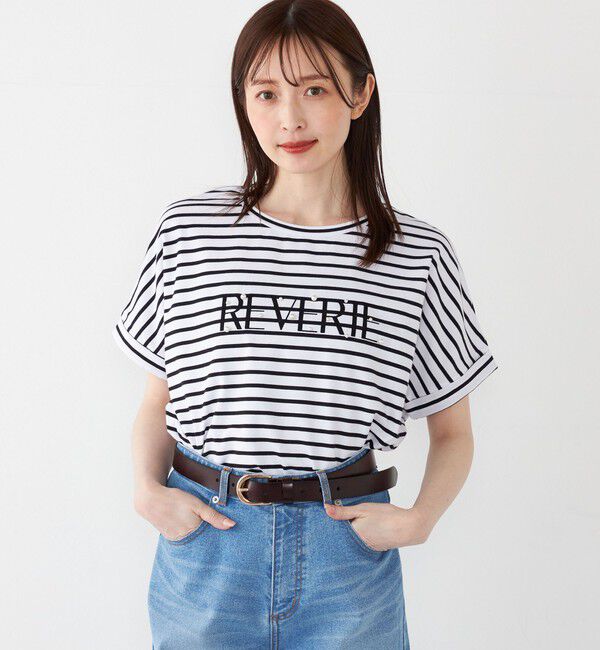 SHIPS Colors 「SHIPS Colors:〈接触冷感・手洗い可能〉フロッキー ロゴ ドルマン Tシャツ◇」|Tシャツ・カットソー|