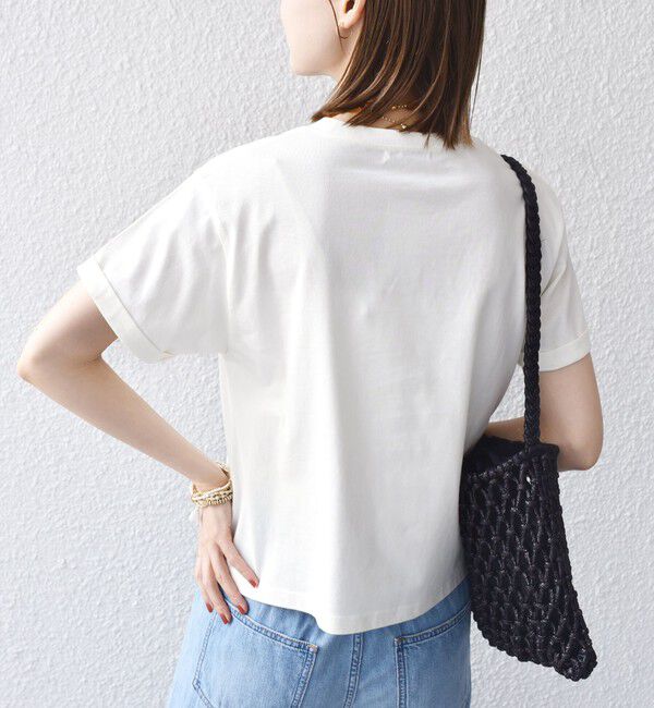 SHIPS for women「【WEB限定】モチーフ 刺繍 プリント TEE」|Tシャツ・カットソー|