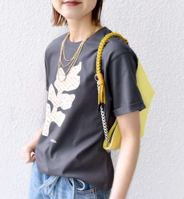 SHIPS for women「【WEB限定】モチーフ 刺繍 プリント TEE」|Tシャツ・カットソー|