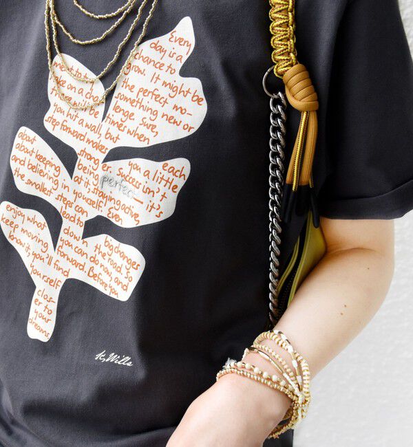 SHIPS for women「【WEB限定】モチーフ 刺繍 プリント TEE」|Tシャツ・カットソー|