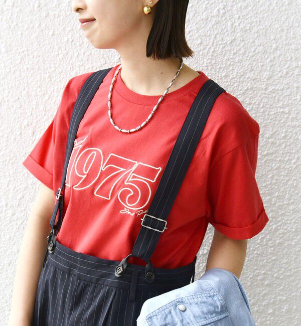 SHIPS for women「【WEB限定】モチーフ 刺繍 プリント TEE」|Tシャツ・カットソー|