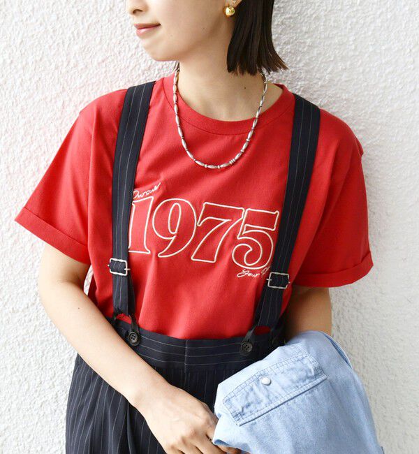 SHIPS for women「【WEB限定】モチーフ 刺繍 プリント TEE」|Tシャツ・カットソー|
