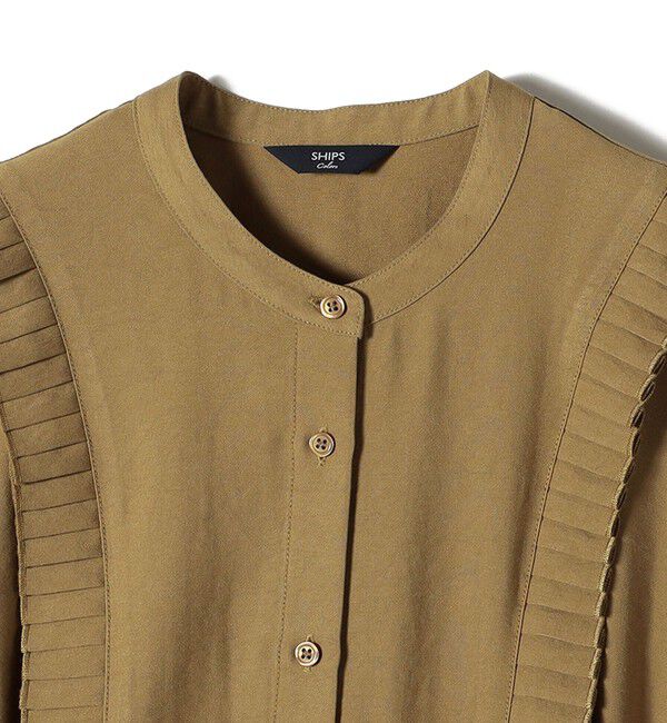 SHIPS Colors 「SHIPS Colors:〈手洗い可能〉プリーツ デザイン シャツ ワンピース◇」|ワンピース|