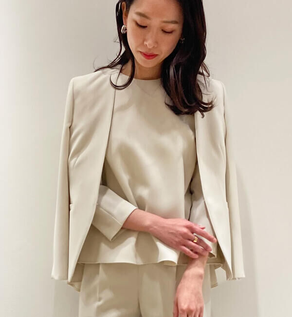 Ballsey「ドライダブルクロス ノーカラージャケット」|ノーカラージャケット|