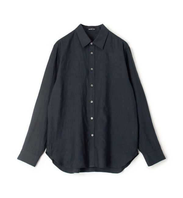 GALERIE VIE「リネンレギュラーカラーシャツ」|シャツ・ブラウス|69 ネイビー