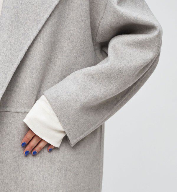 DES PRES「ダブルフェイスメルトンビーバー ワイドカラーコート」|その他|