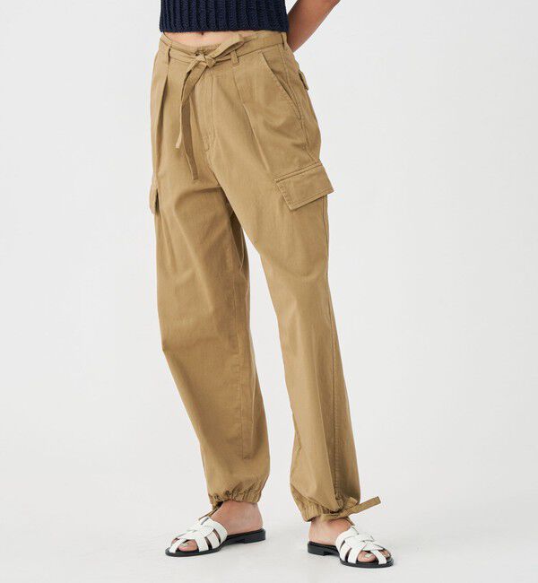 MACPHEE「ソフトコットンサテン カーゴパンツ」|カーゴ|