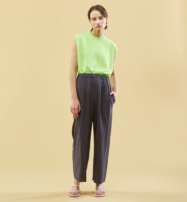 GALERIE VIE「クレープコットン ノースリーブプルオーバー」|ニット・セーター|