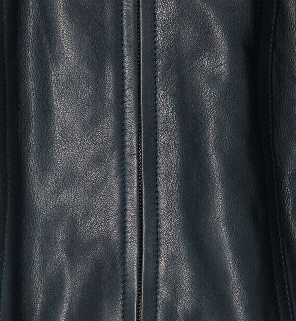 TOMORROWLAND collection「ラムレザー ジップアップブルゾン」|ライダースジャケット|