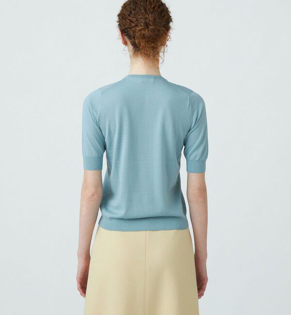 Ballsey「スーパーエクストラファインウール ハーフスリーブプルオーバー」|ニット・セーター|