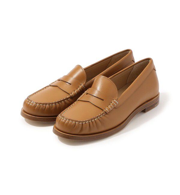 TOMORROWLAND GOODS「BRENTELLA コイン ローファー」|ローファー|45 キャメル