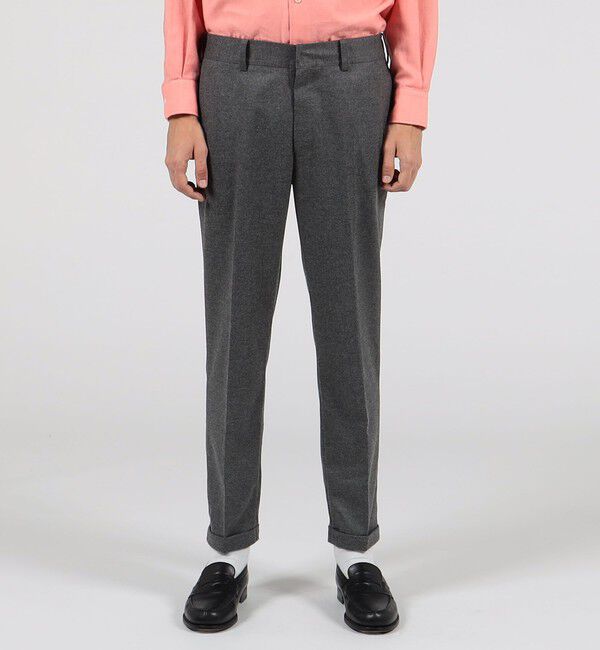 TOMORROWLAND MENS「ストレッチフランネル スリムテーパードパンツ」|チノ|