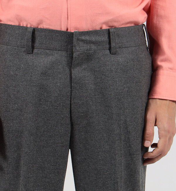 TOMORROWLAND MENS「ストレッチフランネル スリムテーパードパンツ」|チノ|