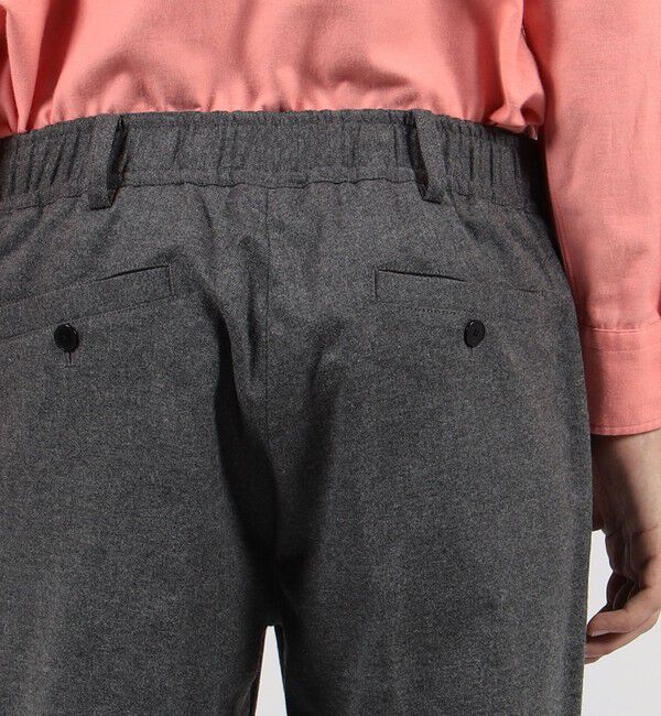 TOMORROWLAND MENS「ストレッチフランネル スリムテーパードパンツ」|チノ|