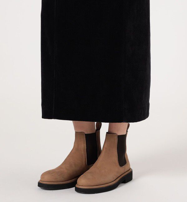 MACPHEE「ストレッチコーデュロイ Iラインマキシスカート」|タイト|