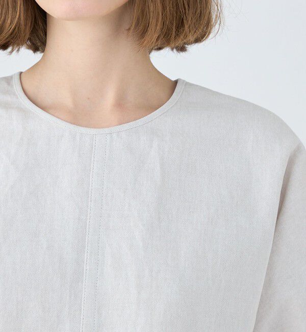 MACPHEE「【WEB限定】リアクティブデニム パフスリーブブラウス」|シャツ・ブラウス|