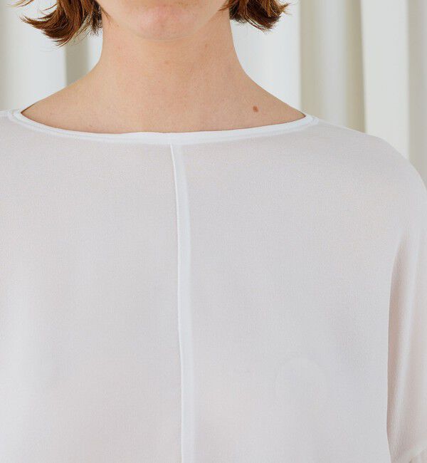 DES PRES「シルクジョーゼット フリルスリーブブラウス」|シャツ・ブラウス|