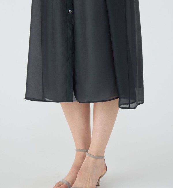 TOMORROWLAND collection「シアーオーガンジー ウエストタックワンピース」|ワンピース|