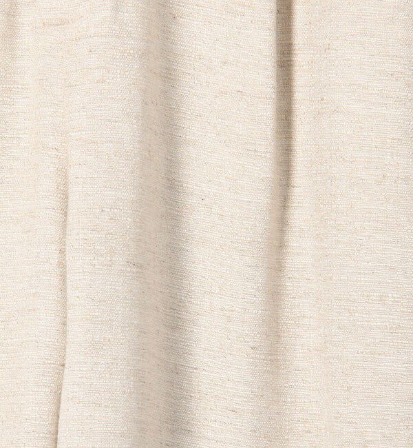 GALERIE VIE「スムースリネン オープンカラージャンプスーツ」|オールインワン|