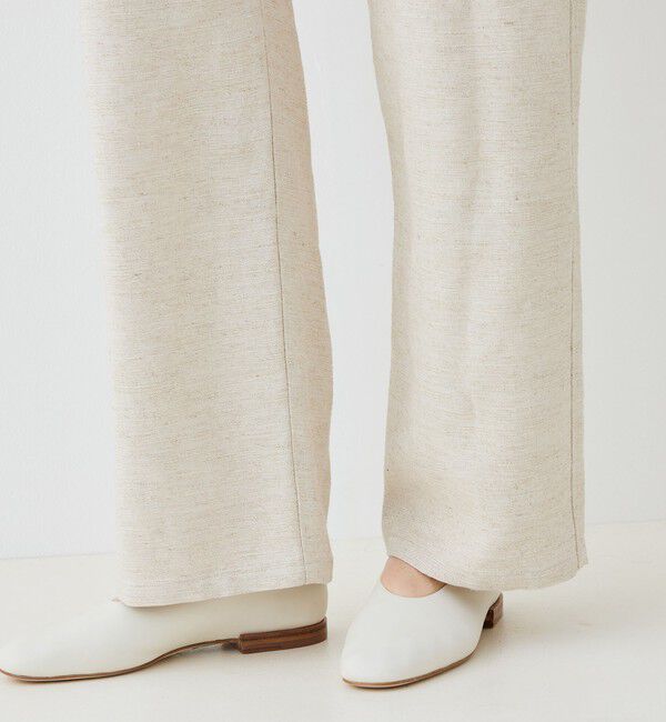 GALERIE VIE「スムースリネン オープンカラージャンプスーツ」|オールインワン|