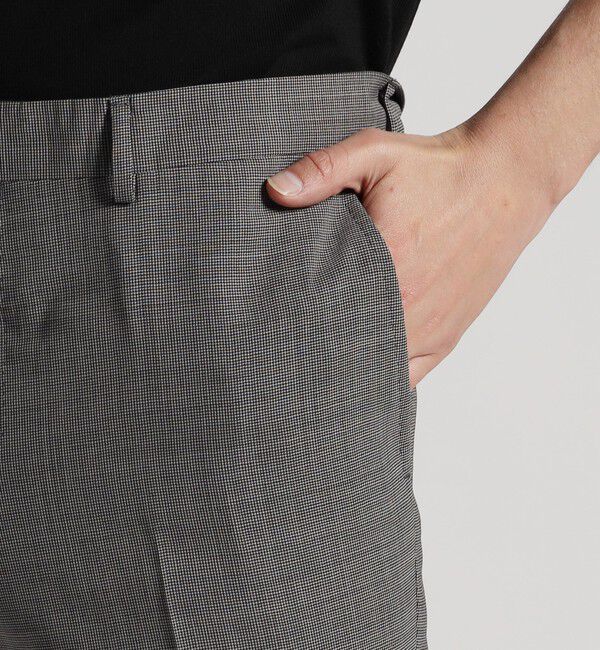 TOMORROWLAND MENS「Super120'sウールポリエステル ノープリーツスリムスラックス」|スラックス|