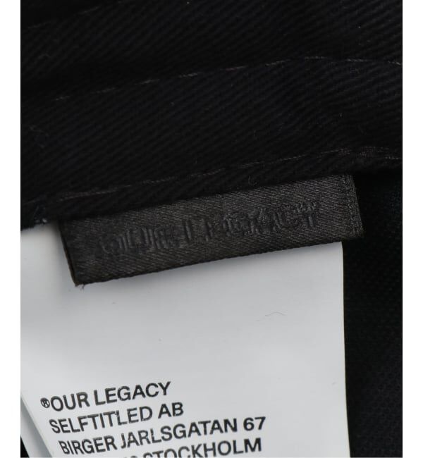 EYETHINK「OUR LEGACY Ball cap Devoted Black」|キャップ・キャスケット|