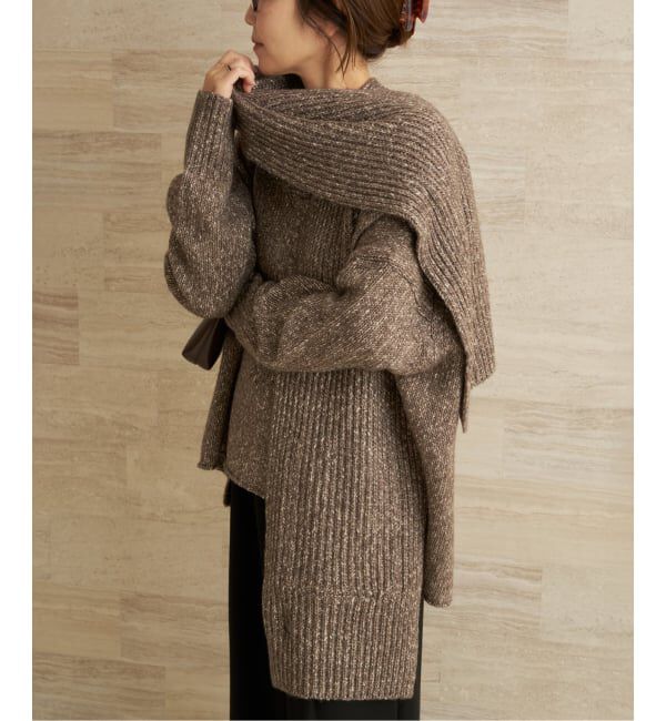 Plage「3G ミックスVワイドプルオーバー」|ニット・セーター|