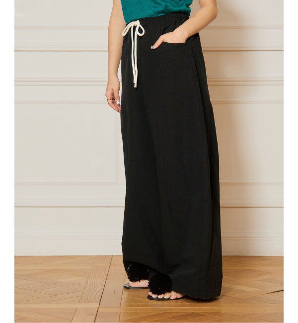 IENA LA BOUCLE「IENA LA BOUCLE コットンリネンスラブワイドパンツ」|その他|