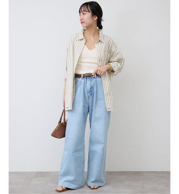 SLOBE IENA「《予約》ストライプレイヤーシャツ」|シャツ・ブラウス|