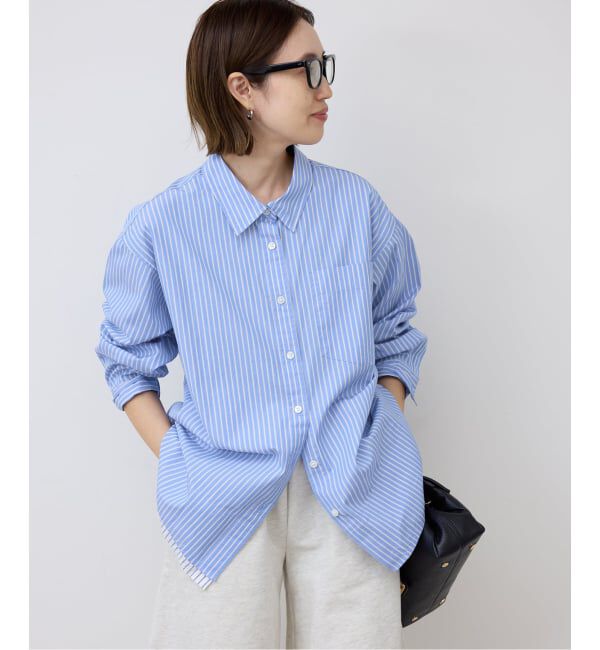 SLOBE IENA「《予約》ストライプレイヤーシャツ」|シャツ・ブラウス|