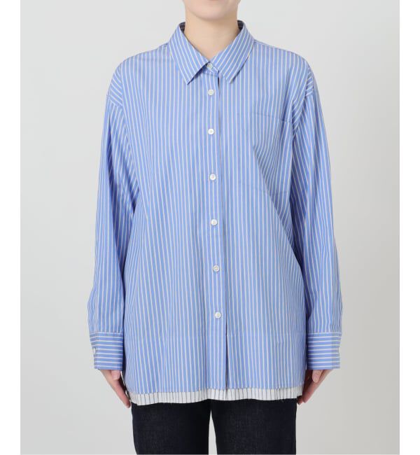 SLOBE IENA「《予約》ストライプレイヤーシャツ」|シャツ・ブラウス|