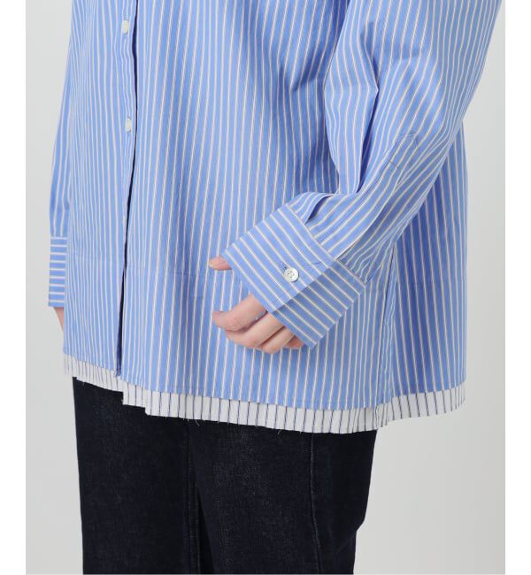 SLOBE IENA「《予約》ストライプレイヤーシャツ」|シャツ・ブラウス|