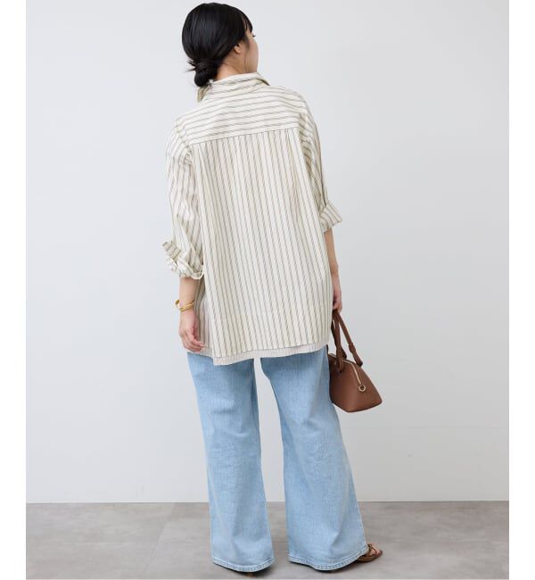 SLOBE IENA「《予約》ストライプレイヤーシャツ」|シャツ・ブラウス|