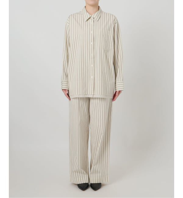 SLOBE IENA「《予約》ストライプレイヤーシャツ」|シャツ・ブラウス|