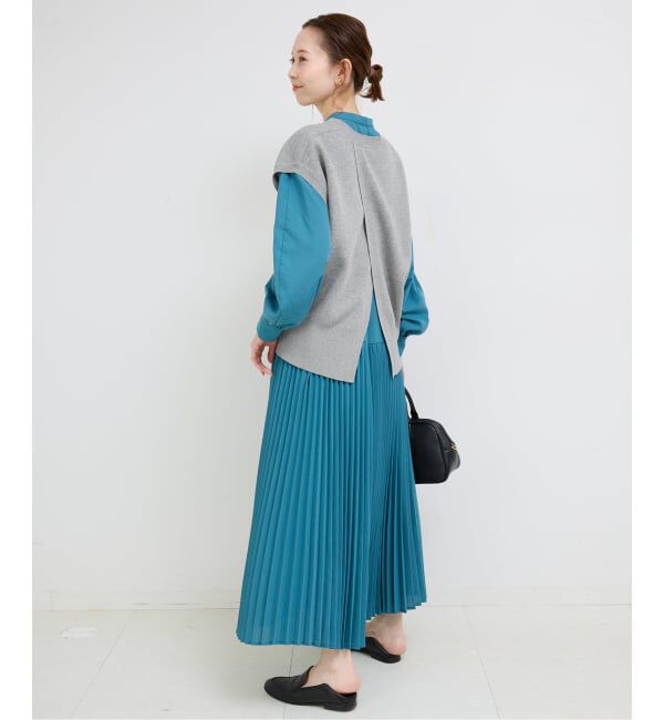 SLOBE IENA「《追加予約》ダブルフェイスバックオープンベスト」|ベスト・ジレ|