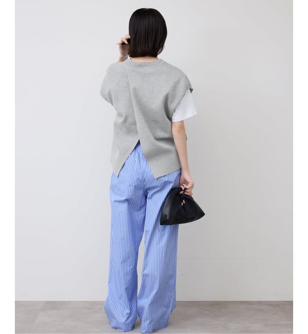 SLOBE IENA「《追加予約》ダブルフェイスバックオープンベスト」|ベスト・ジレ|