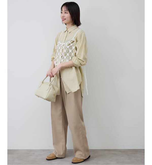 SLOBE IENA「《予約》コットンフラワークロシェビスチェ」|ニット・セーター|