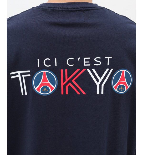 Paris Saint-Germain「【Paris Saint-Germain】トリコロール インライン プリントTシャツ」|Tシャツ・カットソー|