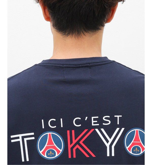 Paris Saint-Germain「【Paris Saint-Germain】トリコロール インライン プリントTシャツ」|Tシャツ・カットソー|