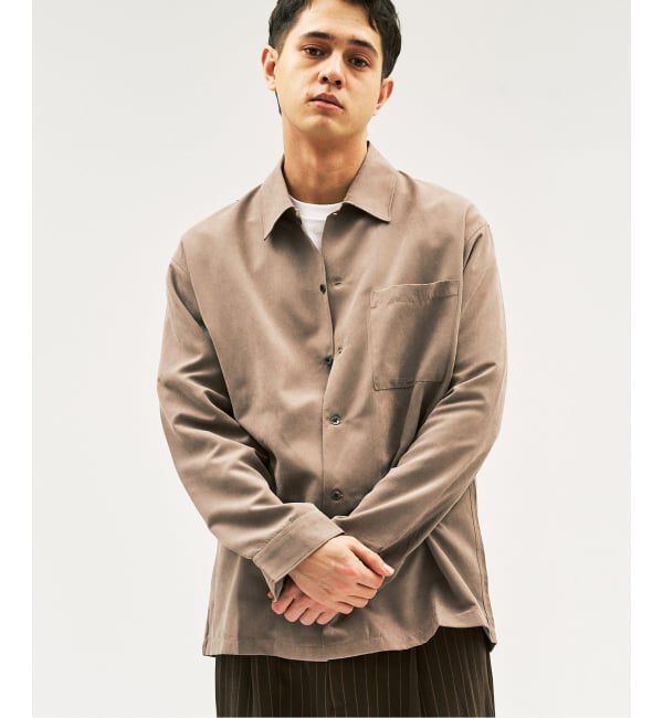 417 EDIFICE「ピーチレギュラーシャツ」|シャツ・ブラウス|ベージュ