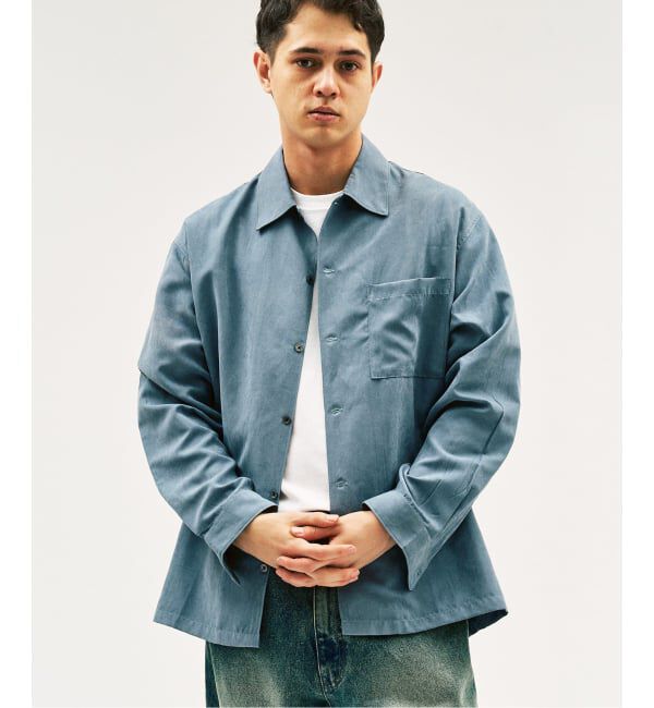 417 EDIFICE「ピーチレギュラーシャツ」|シャツ・ブラウス|ブルー A