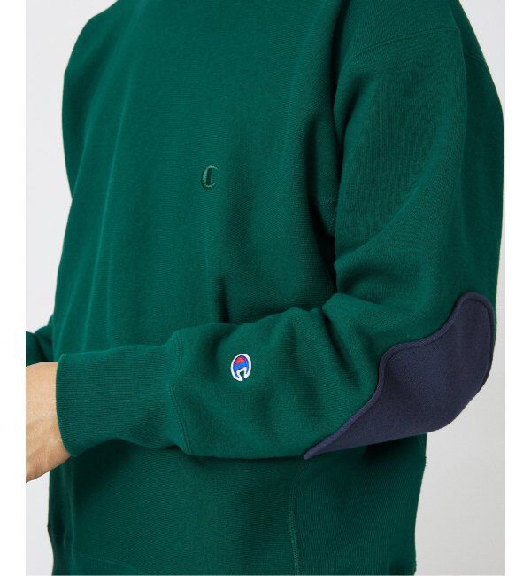 JOURNAL STANDARD relume「CHAMPION / チャンピオン 別注 R/W エルボーパッチ クルーネックスウェット」|スウェット・ジャージ|