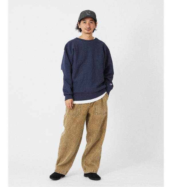 JOURNAL STANDARD relume「CHAMPION / チャンピオン 別注 R/W エルボーパッチ クルーネックスウェット」|スウェット・ジャージ|