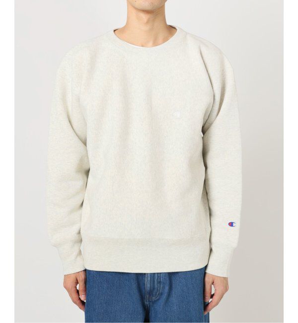 JOURNAL STANDARD relume「CHAMPION / チャンピオン 別注 R/W エルボーパッチ クルーネックスウェット」|スウェット・ジャージ|