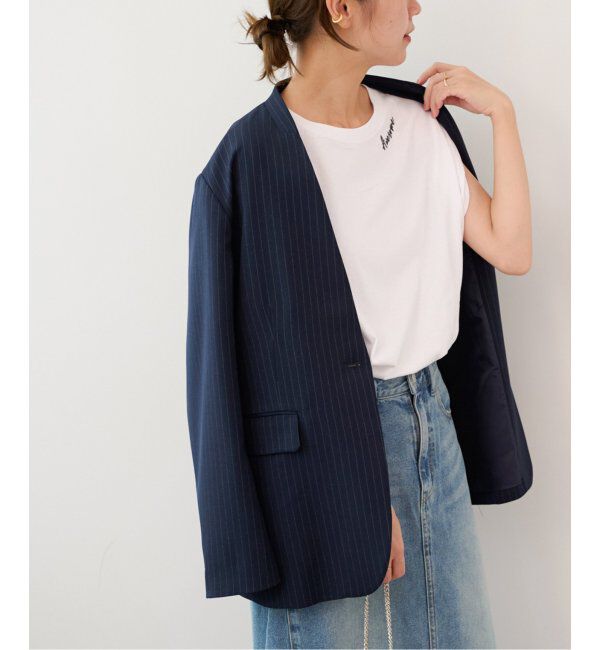 JOURNAL STANDARD relume「《追加》刺繍ロゴフレンチTEE」|Tシャツ・カットソー|